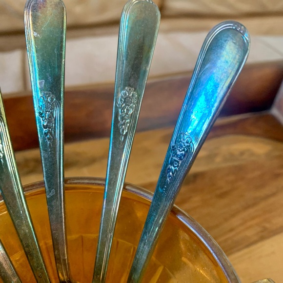 Vintage Carnival Glass Red Robin Sugar Bowl From The 20’s - Picture 3 of 7